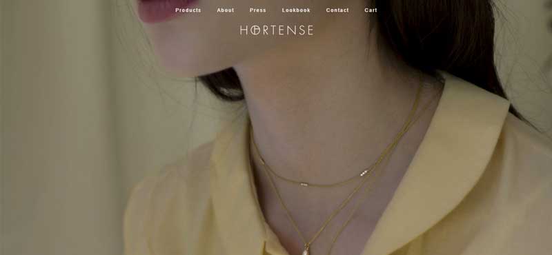 珠宝网站设计实例--Hortense