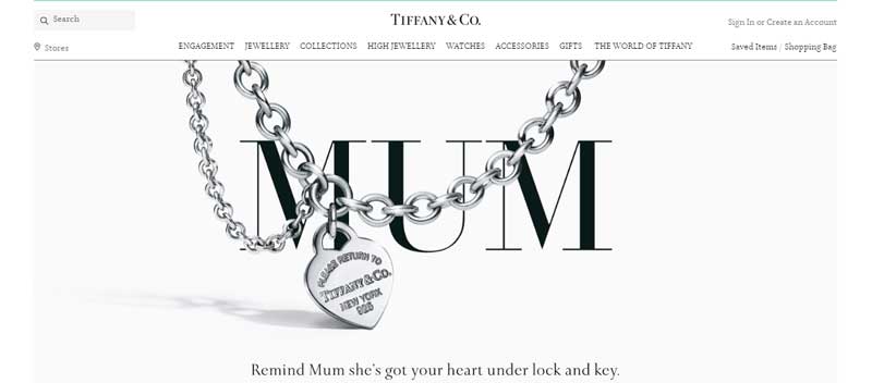 珠宝网站设计实例--Tiffany & Co.珠宝网站设计实例--Tiffany & Co.